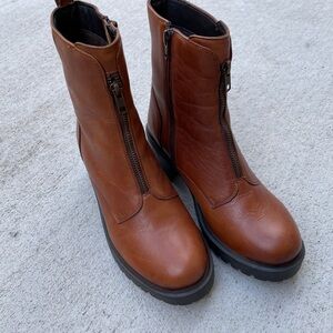 Journee Collection Brown Ankle Boots